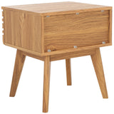 Safavieh Esma 1 Drawer Nightstand Oak 17.7" x 15.2" x 19.4"