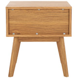 Safavieh Esma 1 Drawer Nightstand Oak 17.7" x 15.2" x 19.4"