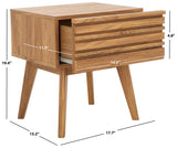 Safavieh Esma 1 Drawer Nightstand Oak 17.7" x 15.2" x 19.4"