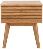 Safavieh Esma 1 Drawer Nightstand Oak 17.7" x 15.2" x 19.4"