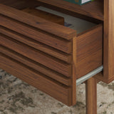 Safavieh Esma 1 Drawer 1 Shelf Nightstand Walnut 21.7" x 15.2" x 24.3"