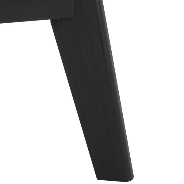 Safavieh Esma Contemporary Nightstand With Drawer And Open Shelf For Modern Bedroom Storage Solutions Black NST9613B