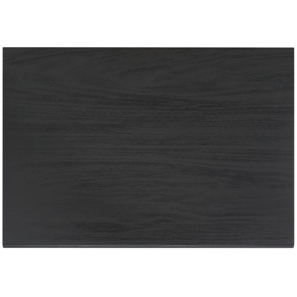 Safavieh Esma Contemporary Nightstand With Drawer And Open Shelf For Modern Bedroom Storage Solutions Black NST9613B