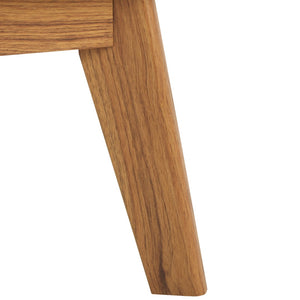 Safavieh Esma Contemporary Nightstand With Drawer And Open Shelf For Modern Bedroom Storage Solutions Oak NST9613D
