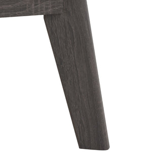 Safavieh Esma Contemporary Nightstand With Drawer And Open Shelf For Modern Bedroom Storage Solutions Distressed Black NST9613E