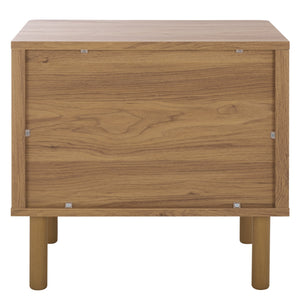 Safavieh Prinpop 1 Drawer 1 Shelf Nightstand In Elegant Oak - Chic Storage Solution For Modern Bedrooms Oak Wood,Metal Nst9614a