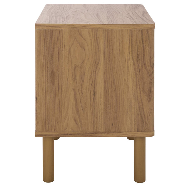 Safavieh Prinpop 1 Drawer 1 Shelf Nightstand In Elegant Oak - Chic Storage Solution For Modern Bedrooms Oak Wood,Metal Nst9614a