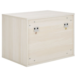 Safavieh Lylia 2 Drawer Floating Nightstand - Modern Walnut Design With Sleek Handles For Stylish Storage Bleached White ,Gold Wood,Metal Nst9615c