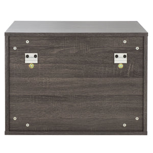 Safavieh Lylia 2 Drawer Floating Nightstand - Modern Walnut Design With Sleek Handles For Stylish Storage Distressed Black ,Gold Wood,Metal Nst9615e