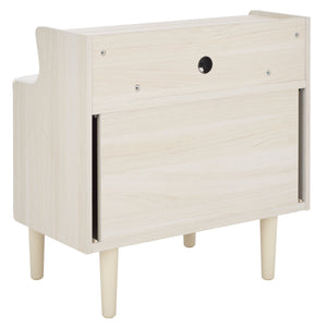 Safavieh Tameka Nightstand With Hutch – Timeless Elegance And Practicality For Your Bedroom Sanctuary Today! Bleached White ,Gold Wood ,Metal Nst9616c