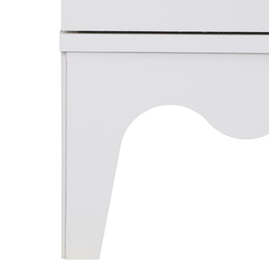 Lovette Modern 2-Drawer Nightstand With Smooth-Glide Storage, Compact Wood Bedside Table For Bedrooms