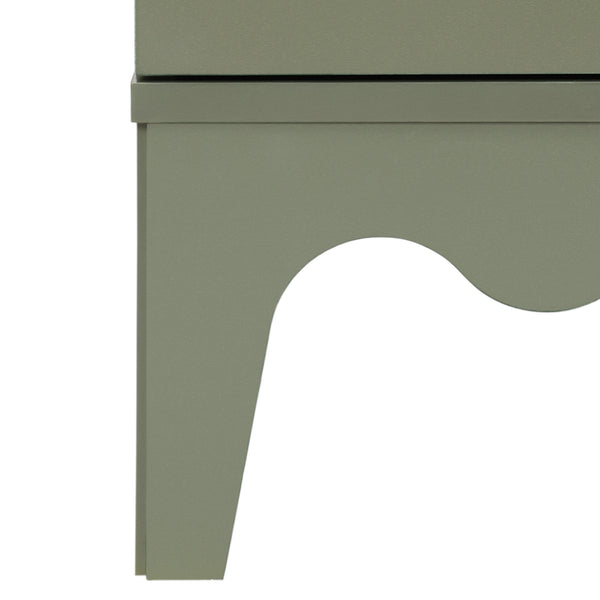 Lovette Modern 2-Drawer Nightstand With Smooth-Glide Storage, Compact Wood Bedside Table For Bedrooms