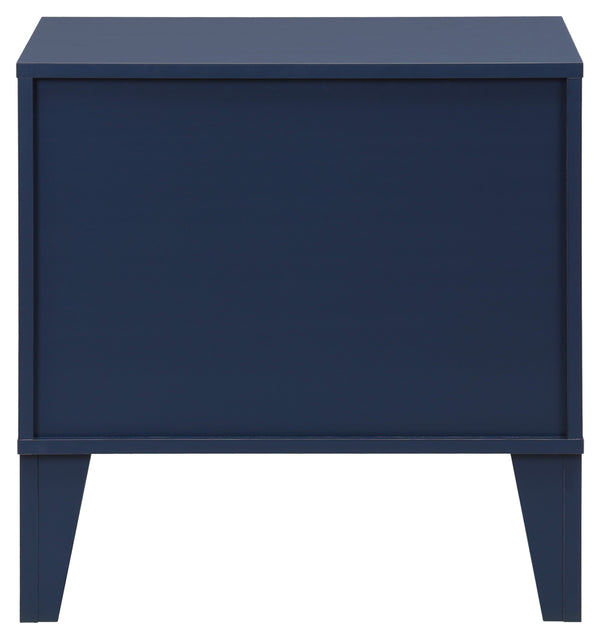 Lovette Modern 2-Drawer Nightstand With Smooth-Glide Storage, Compact Wood Bedside Table For Bedrooms