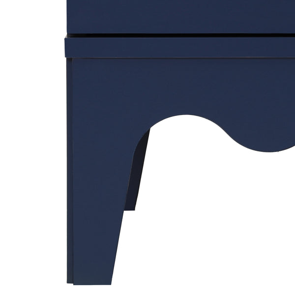 Lovette Modern 2-Drawer Nightstand With Smooth-Glide Storage, Compact Wood Bedside Table For Bedrooms