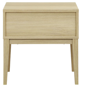 Fidia Solid Wood Nightstand With Drawer – Timeless Minimalist Bedside Storage For Modern Bedrooms