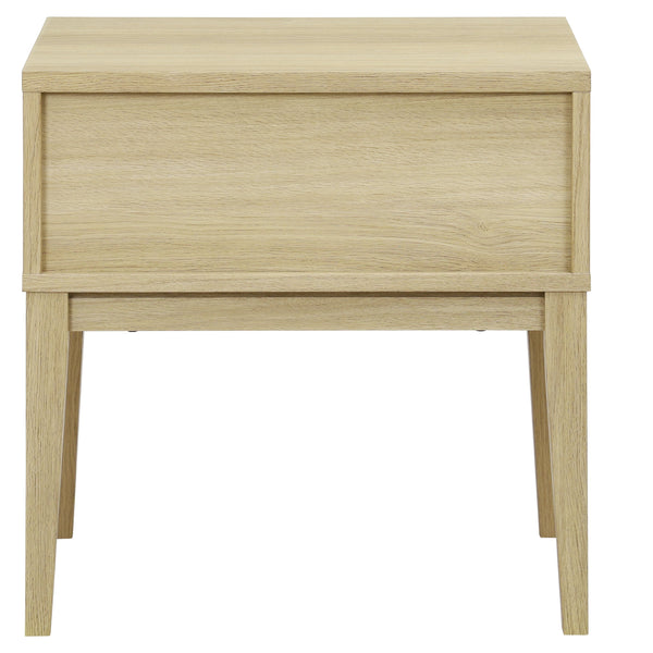 Fidia Solid Wood Nightstand With Drawer – Timeless Minimalist Bedside Storage For Modern Bedrooms