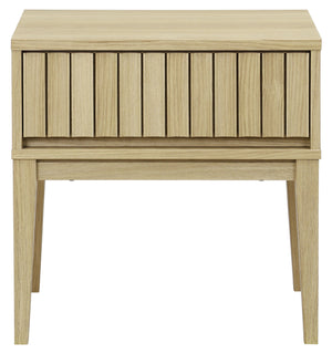 Fidia Solid Wood Nightstand With Drawer – Timeless Minimalist Bedside Storage For Modern Bedrooms