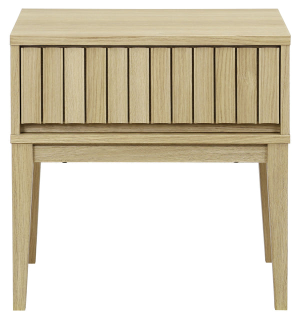 Fidia Solid Wood Nightstand With Drawer – Timeless Minimalist Bedside Storage For Modern Bedrooms