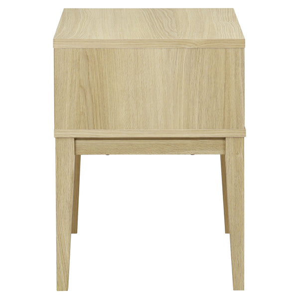Fidia Solid Wood Nightstand With Drawer – Timeless Minimalist Bedside Storage For Modern Bedrooms