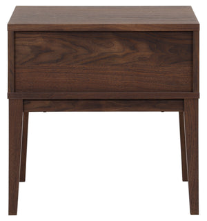 Fidia Solid Wood Nightstand With Drawer – Timeless Minimalist Bedside Storage For Modern Bedrooms