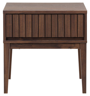 Fidia Solid Wood Nightstand With Drawer – Timeless Minimalist Bedside Storage For Modern Bedrooms