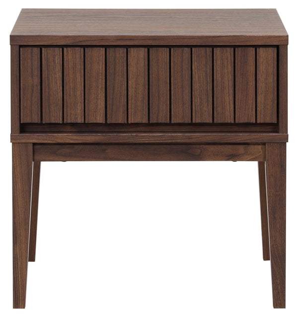 Fidia Solid Wood Nightstand With Drawer – Timeless Minimalist Bedside Storage For Modern Bedrooms