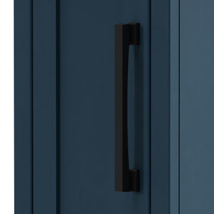 Legends Furniture Bridgevine Home Nantucket 14 Inch Chairside Table, No Assembly Required, Blue Denim And Whiskey Finish Blue Denim And Whiskey, Blue Poplar Solids And Okoume Veneers With Knotty Alder Top Nt4520.Bwk