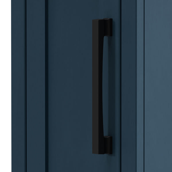 Legends Furniture Bridgevine Home Nantucket 14 Inch Chairside Table, No Assembly Required, Blue Denim And Whiskey Finish Blue Denim And Whiskey, Blue Poplar Solids And Okoume Veneers With Knotty Alder Top Nt4520.Bwk