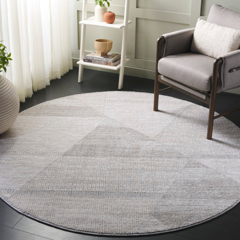 Safavieh Northport Modern Area Rug - Elegant Power Loomed Design For Timeless Home Decor And Comfort Ivory ,Grey 55% Polyester,45% Polypropylene Ntp402a-4