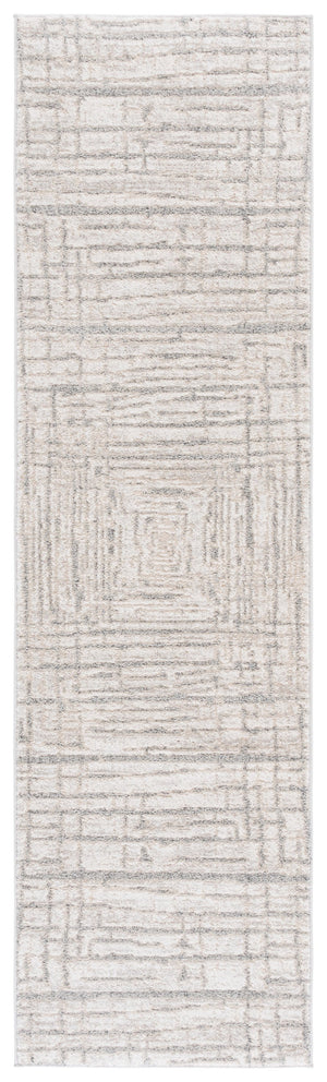 Safavieh Northport Elegant Area Rug Runner - Soft, Durable Power Loomed Design For Modern Home Décor Ivory ,Grey 55% Polyester,45% Polypropylene Ntp404a-28