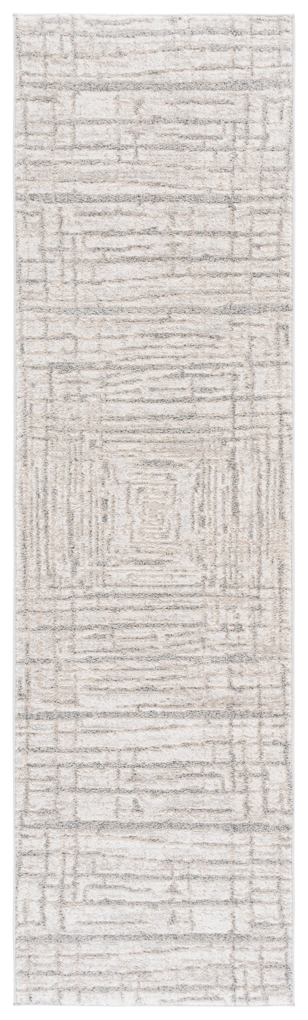 Safavieh Northport Elegant Area Rug Runner - Soft, Durable Power Loomed Design For Modern Home Décor Ivory ,Grey 55% Polyester,45% Polypropylene Ntp404a-28