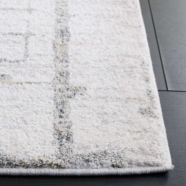 Safavieh Northport Elegant Area Rug Runner - Soft, Durable Power Loomed Design For Modern Home Décor Ivory ,Grey 55% Polyester,45% Polypropylene Ntp404a-5