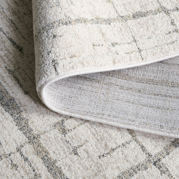 Safavieh Northport Elegant Area Rug Runner - Soft, Durable Power Loomed Design For Modern Home Décor Ivory ,Grey 55% Polyester,45% Polypropylene Ntp404a-5