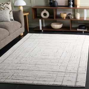 Safavieh Northport Elegant Area Rug Runner - Soft, Durable Power Loomed Design For Modern Home Décor Ivory ,Grey 55% Polyester,45% Polypropylene Ntp404a-5