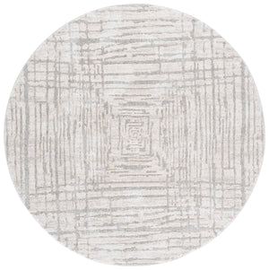Safavieh Northport Elegant Area Rug Runner - Soft, Durable Power Loomed Design For Modern Home Décor Ivory ,Grey 55% Polyester,45% Polypropylene Ntp404a-7r