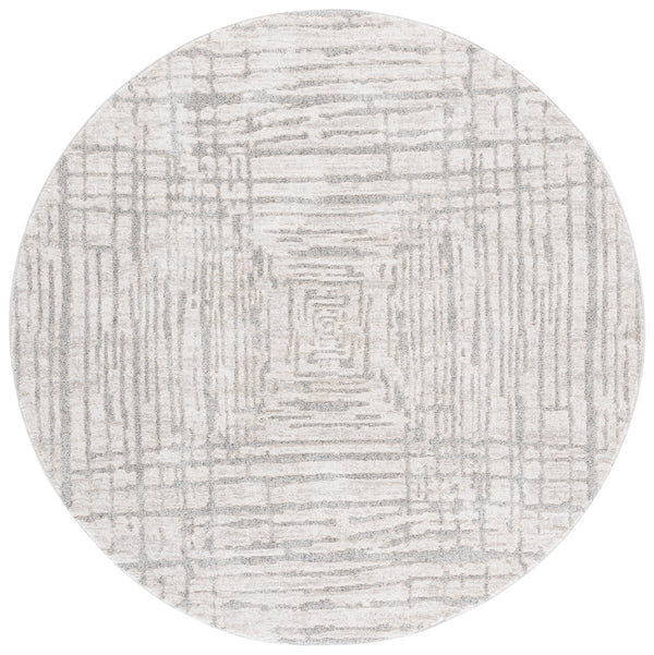 Safavieh Northport Elegant Area Rug Runner - Soft, Durable Power Loomed Design For Modern Home Décor Ivory ,Grey 55% Polyester,45% Polypropylene Ntp404a-7r