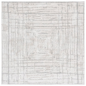 Safavieh Northport Elegant Area Rug Runner - Soft, Durable Power Loomed Design For Modern Home Décor Ivory ,Grey 55% Polyester,45% Polypropylene Ntp404a-7sq