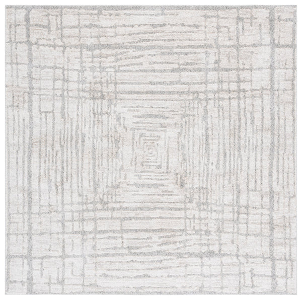 Safavieh Northport Elegant Area Rug Runner - Soft, Durable Power Loomed Design For Modern Home Décor Ivory ,Grey 55% Polyester,45% Polypropylene Ntp404a-7sq