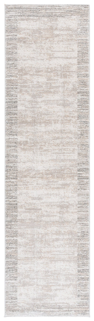 Safavieh Northport Modern Area Runner Rug - Elegant Power Loomed Design For Stylish Home Decor Enhancement Ivory ,Grey 55% Polyester,45% Polypropylene Ntp408a-28