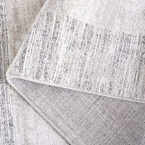 Safavieh Northport Modern Area Runner Rug - Elegant Power Loomed Design For Stylish Home Decor Enhancement Ivory ,Grey 55% Polyester,45% Polypropylene Ntp408a-5