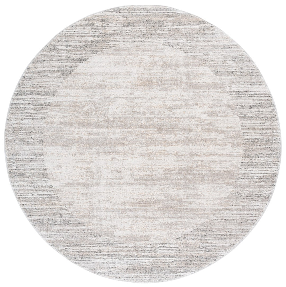 Safavieh Northport Area Rug - Modern Elegance In Soft Colors, Perfect For Living Room Or Bedroom Décor Ivory ,Grey 55% Polyester,45% Polypropylene Ntp408a-8