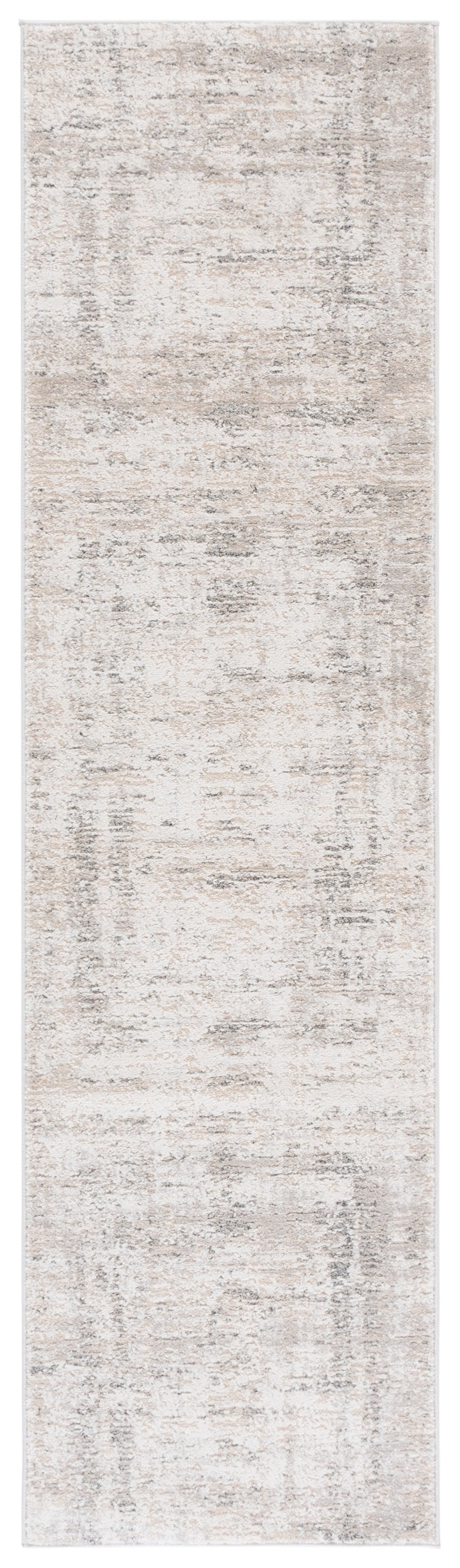 Safavieh Northport Elegant Runner Rug - Luxurious Power Loomed Design For Modern Home Décor And Comfort Ivory ,Grey 55% Polyester,45% Polypropylene Ntp410a-28