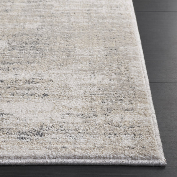 Safavieh Northport Elegant Runner Rug - Luxurious Power Loomed Design For Modern Home Décor And Comfort Ivory ,Grey 55% Polyester,45% Polypropylene Ntp410a-5