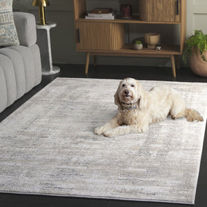 Safavieh Northport Elegant Runner Rug - Luxurious Power Loomed Design For Modern Home Décor And Comfort Ivory ,Grey 55% Polyester,45% Polypropylene Ntp410a-5