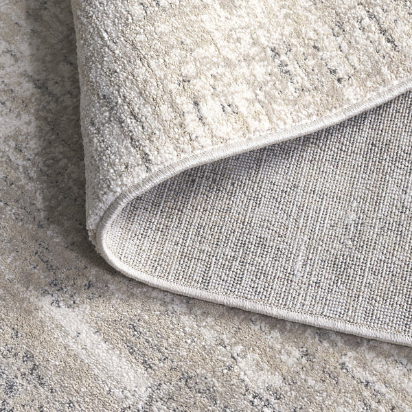 Safavieh Northport Elegant Runner Rug - Luxurious Power Loomed Design For Modern Home Décor And Comfort Ivory ,Grey 55% Polyester,45% Polypropylene Ntp410a-5