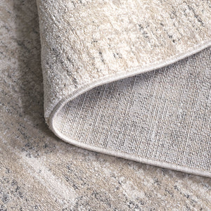 Safavieh Northport Elegant Area Rug - Luxurious Design In Soft Hues For Modern Living Spaces And Decor Ivory ,Grey 55% Polyester,45% Polypropylene Ntp410a-8