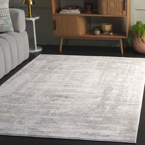 Safavieh Northport Elegant Area Rug - Luxurious Design In Soft Hues For Modern Living Spaces And Decor Ivory ,Grey 55% Polyester,45% Polypropylene Ntp410a-8