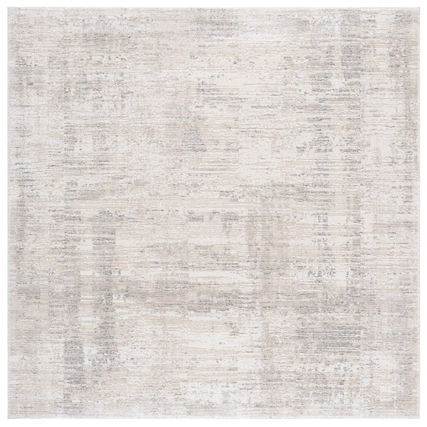 Safavieh Northport Elegant Runner Rug - Luxurious Power Loomed Design For Modern Home Décor And Comfort Ivory ,Grey 55% Polyester,45% Polypropylene Ntp410a-7sq
