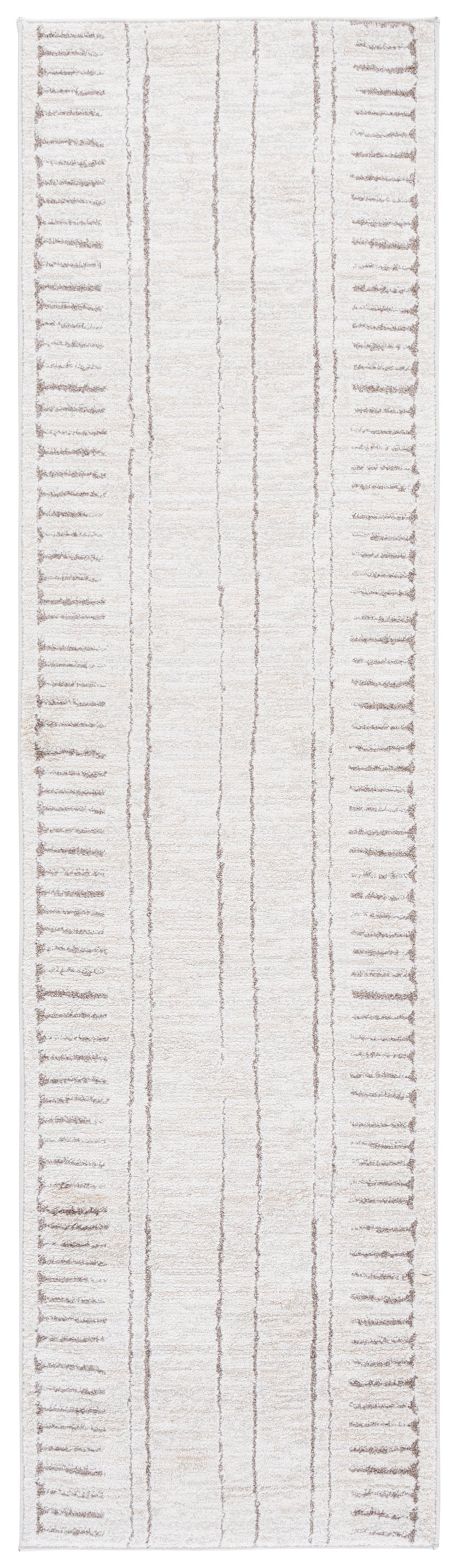 Safavieh Northport Modern Runner Area Rug - Elegant Soft Flooring Solution For Hallways And Narrow Spaces Ivory ,Beige 55% Polyester,45% Polypropylene Ntp412a-28