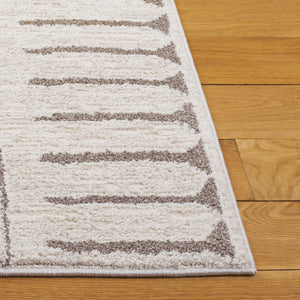 Safavieh Northport Modern Runner Area Rug - Elegant Soft Flooring Solution For Hallways And Narrow Spaces Ivory ,Beige 55% Polyester,45% Polypropylene Ntp412a-5